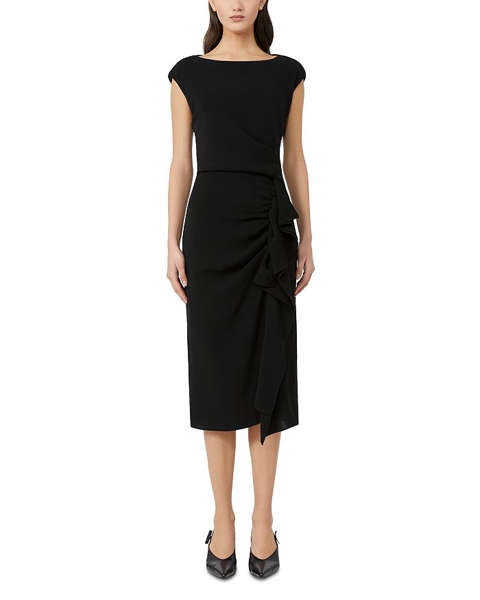

Aia Black Lightweight Cady Dress Max Mara Studio, черный