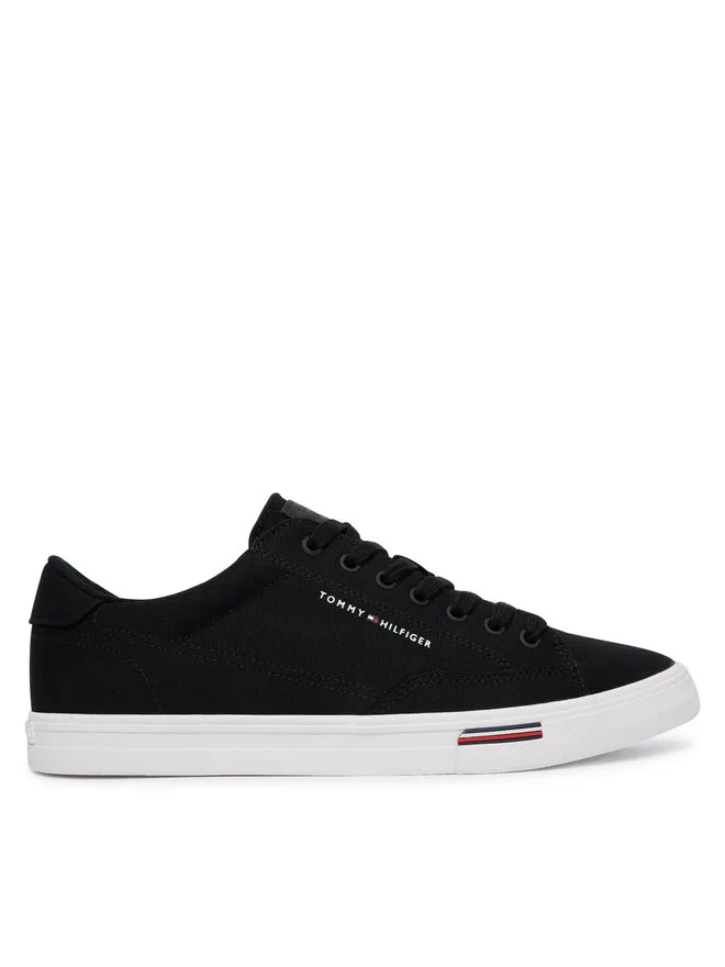 Tommy Hilfiger Кроссовки из ткани Vulc Core Rwb Long Lace CVS FM0FM05813 черные