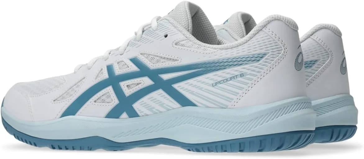 Волейбольные кроссовки Asics Men's Upcourt 6, белый/синий — фото 3