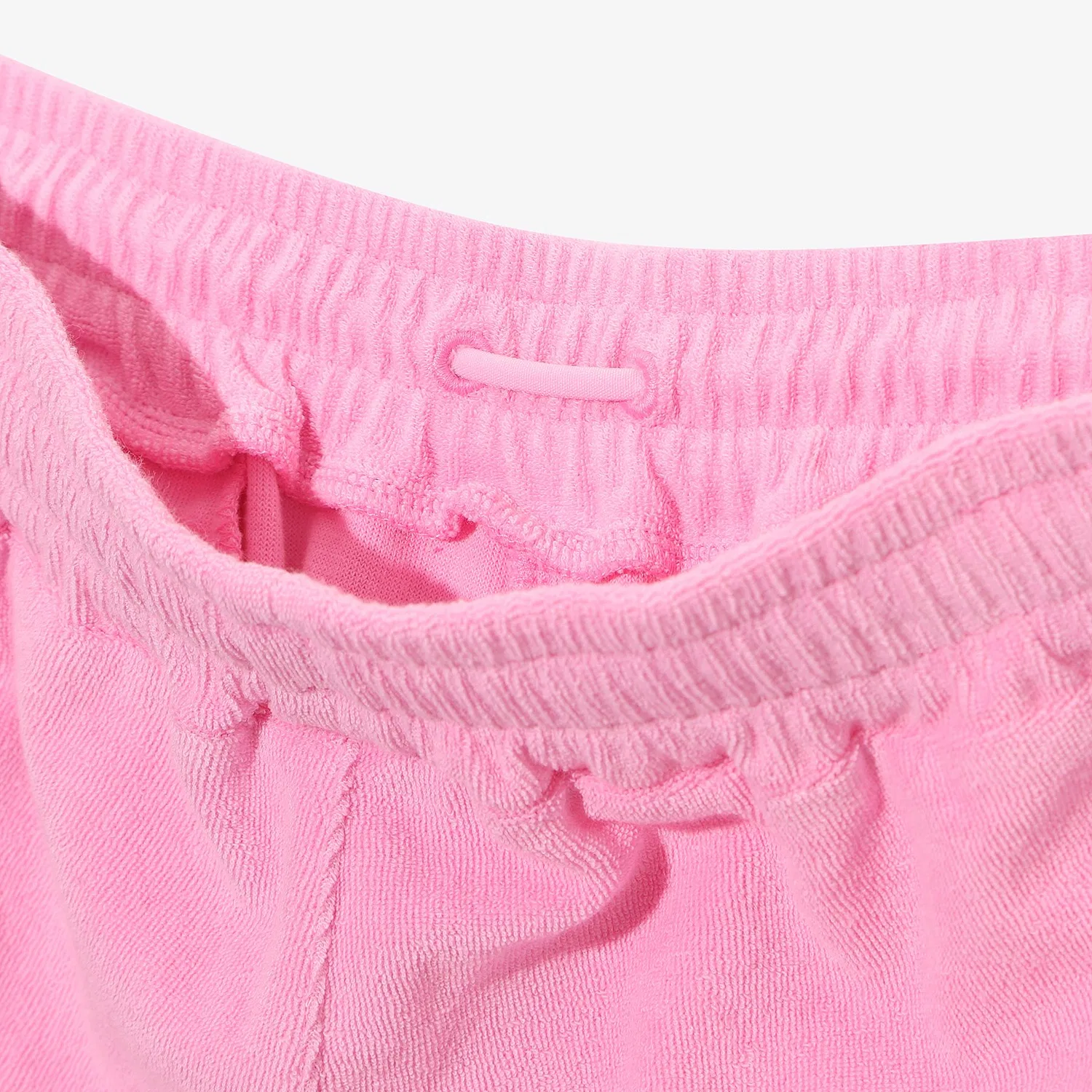 Детские джоггеры из махровой ткани Fila Kids x Plakiki, розовые — фото 3