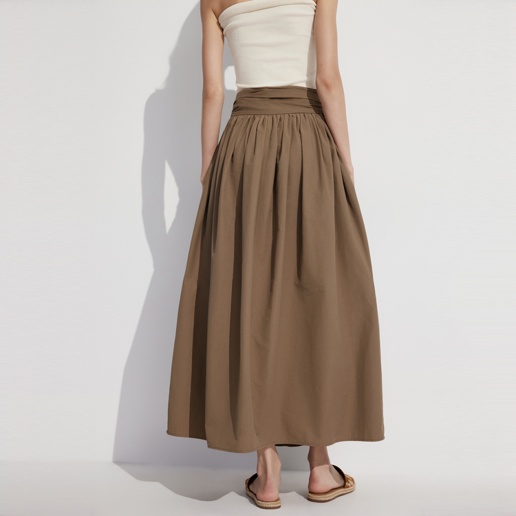 

ELLE Повседневная длинная юбка Women's Coffee