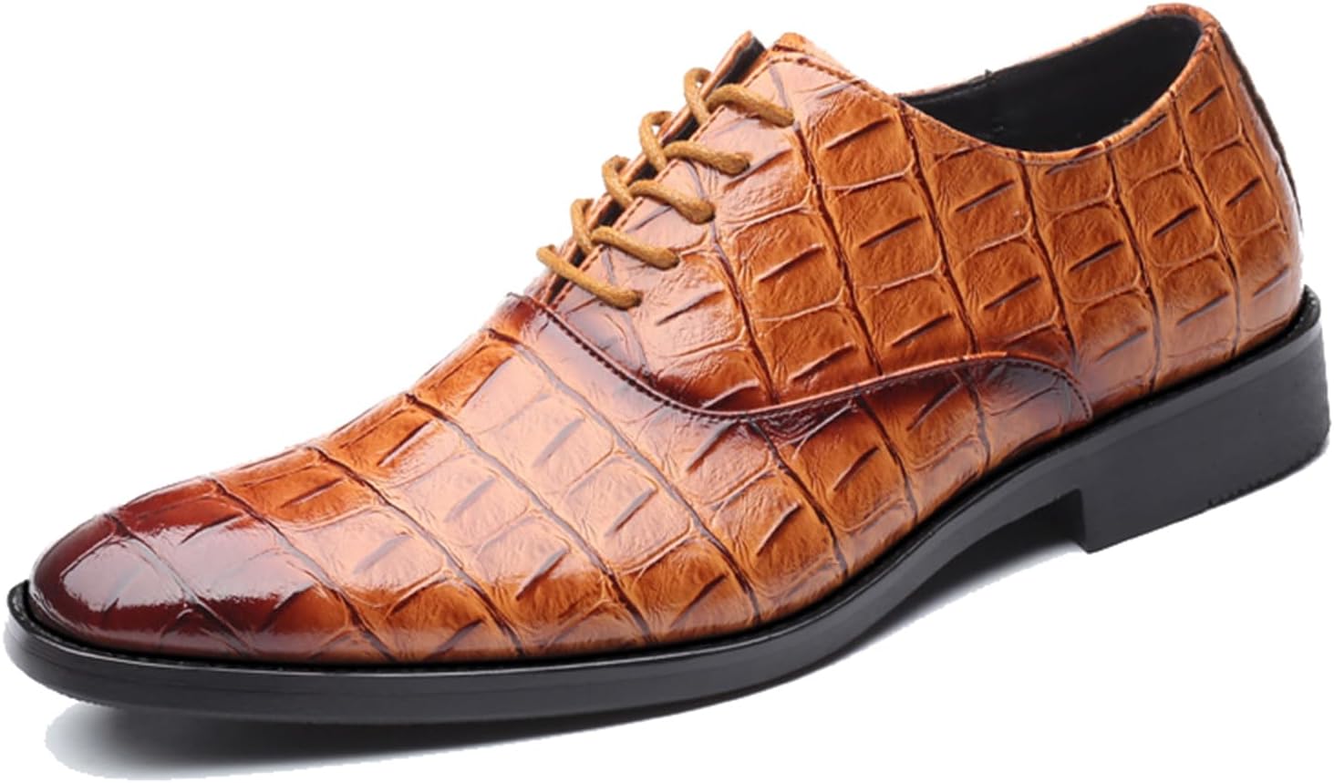 

Мужские оксфорды для делового и офисного стиля, повседневные туфли, мужские туфли из искусственной кожи Generic, коричневый