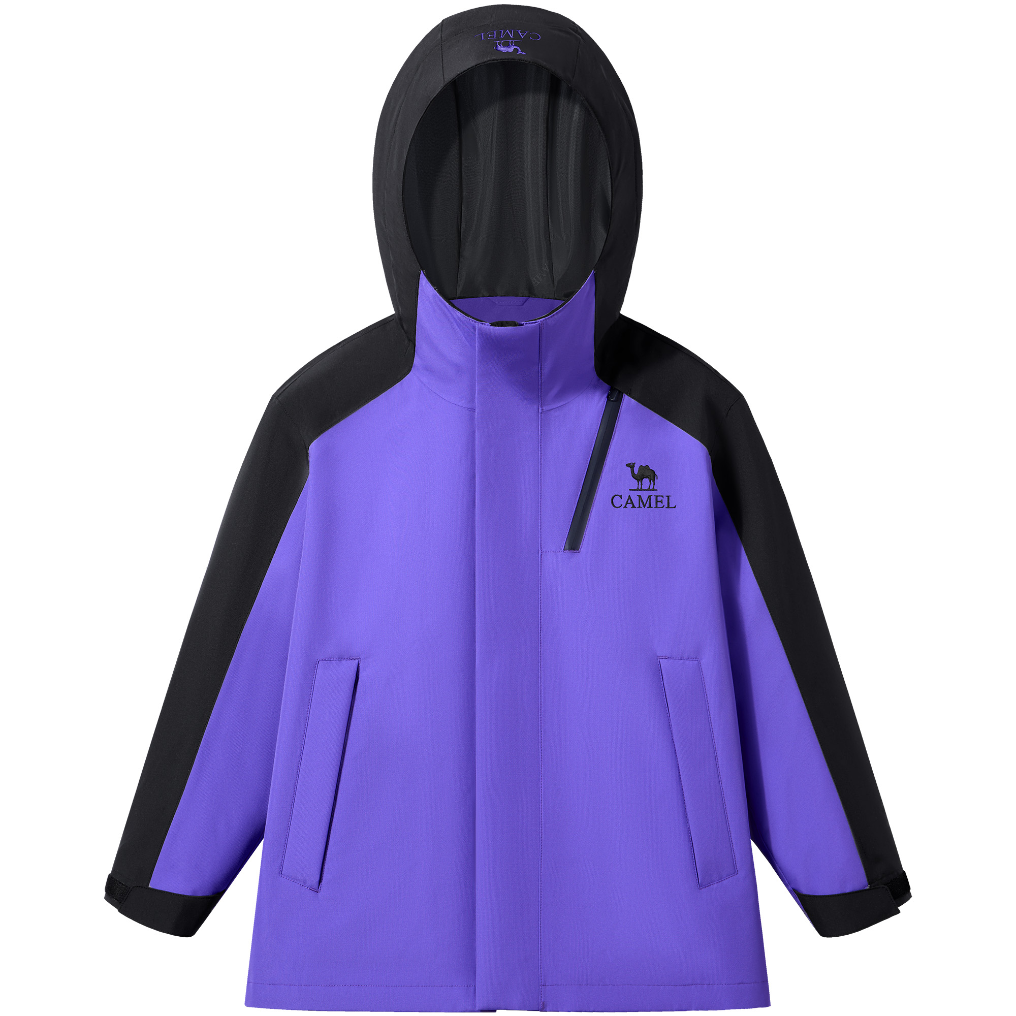 

Детская ветровка с капюшоном Moderate CAMEL, hero фиолетовый/phantom черный
