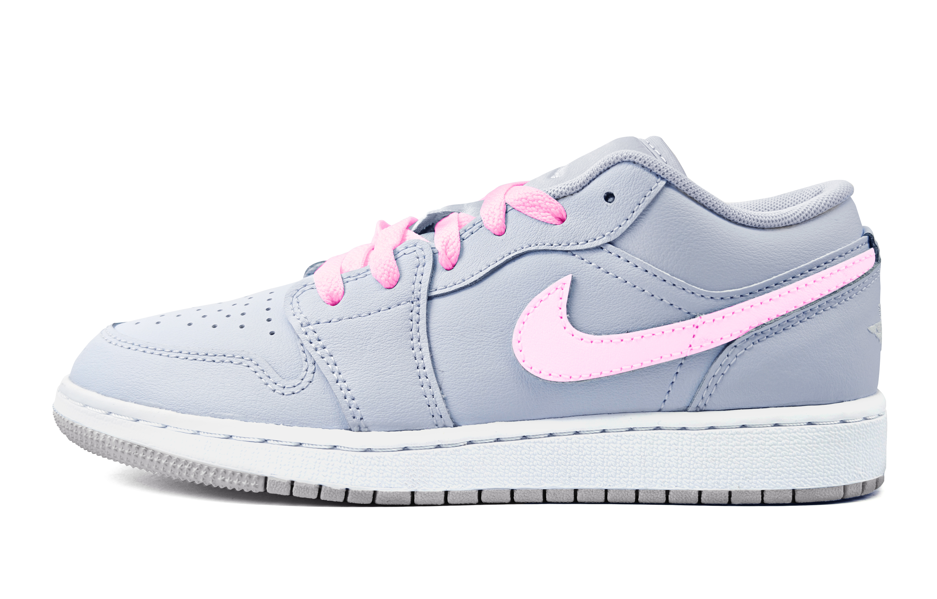 

Баскетбольные кроссовки Air 1 с антискользящей амортизацией, износостойкие, низкие, для детей и подростков Jordan, розовый