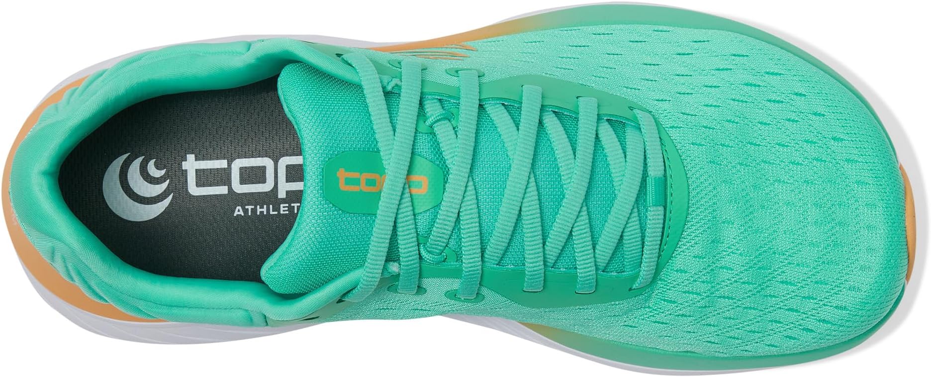 Кроссовки Topo Athletic Atmos, цвет Green/Orange — фото 2