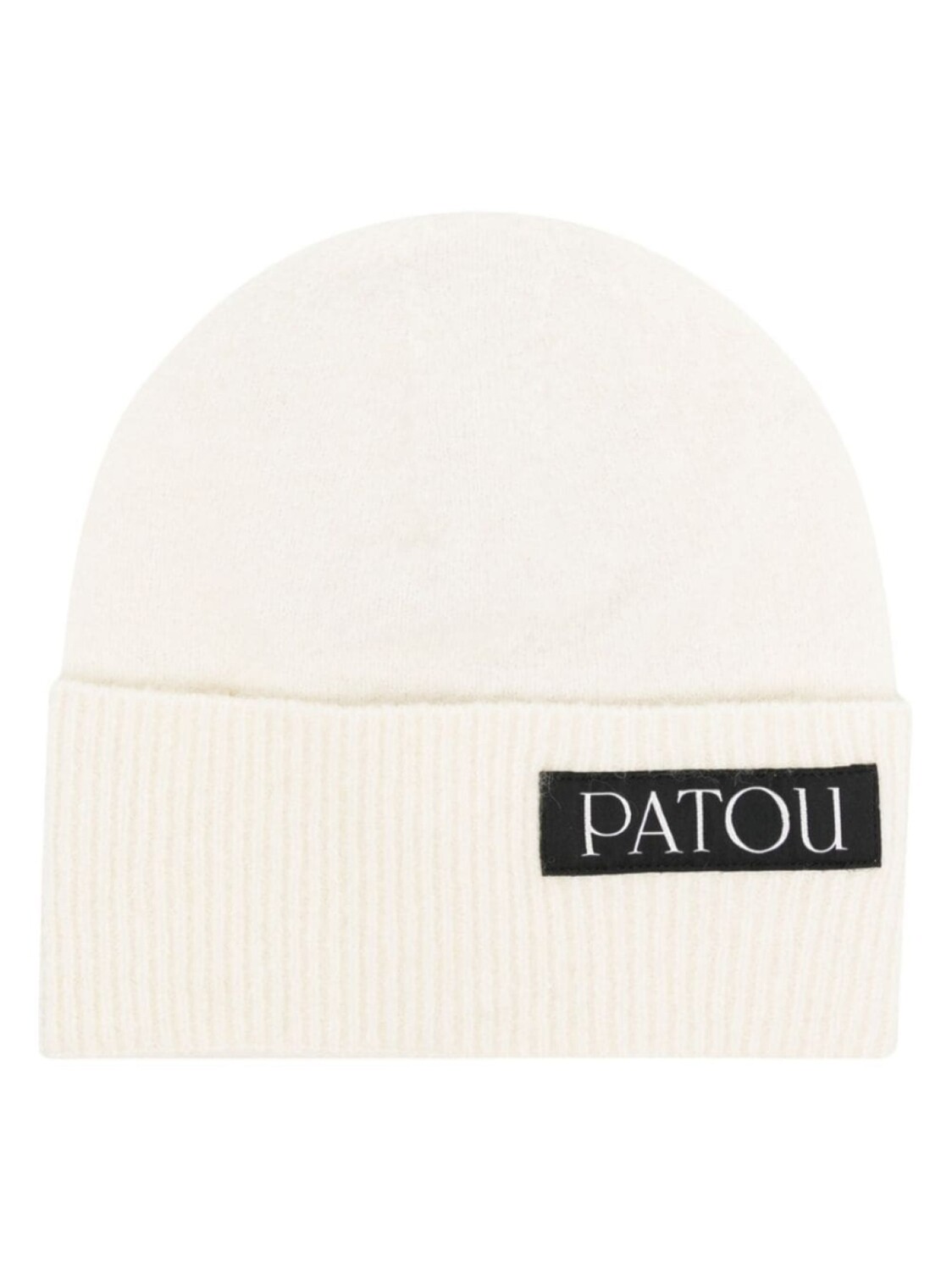 

Шапка бини с нашивкой-логотипом Patou, белый