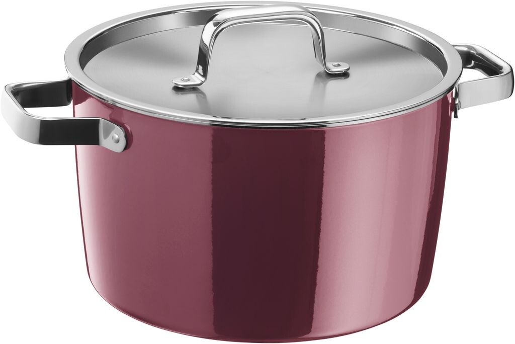 

Кастрюля WMF Fusiontec Aromatic, большая 24 см, крышка с ручками для конденсации, индукционная кастрюля для мяса 6,2 л, высокотехнологичная керамика, штабелируемая, устойчивая к царапинам, красная