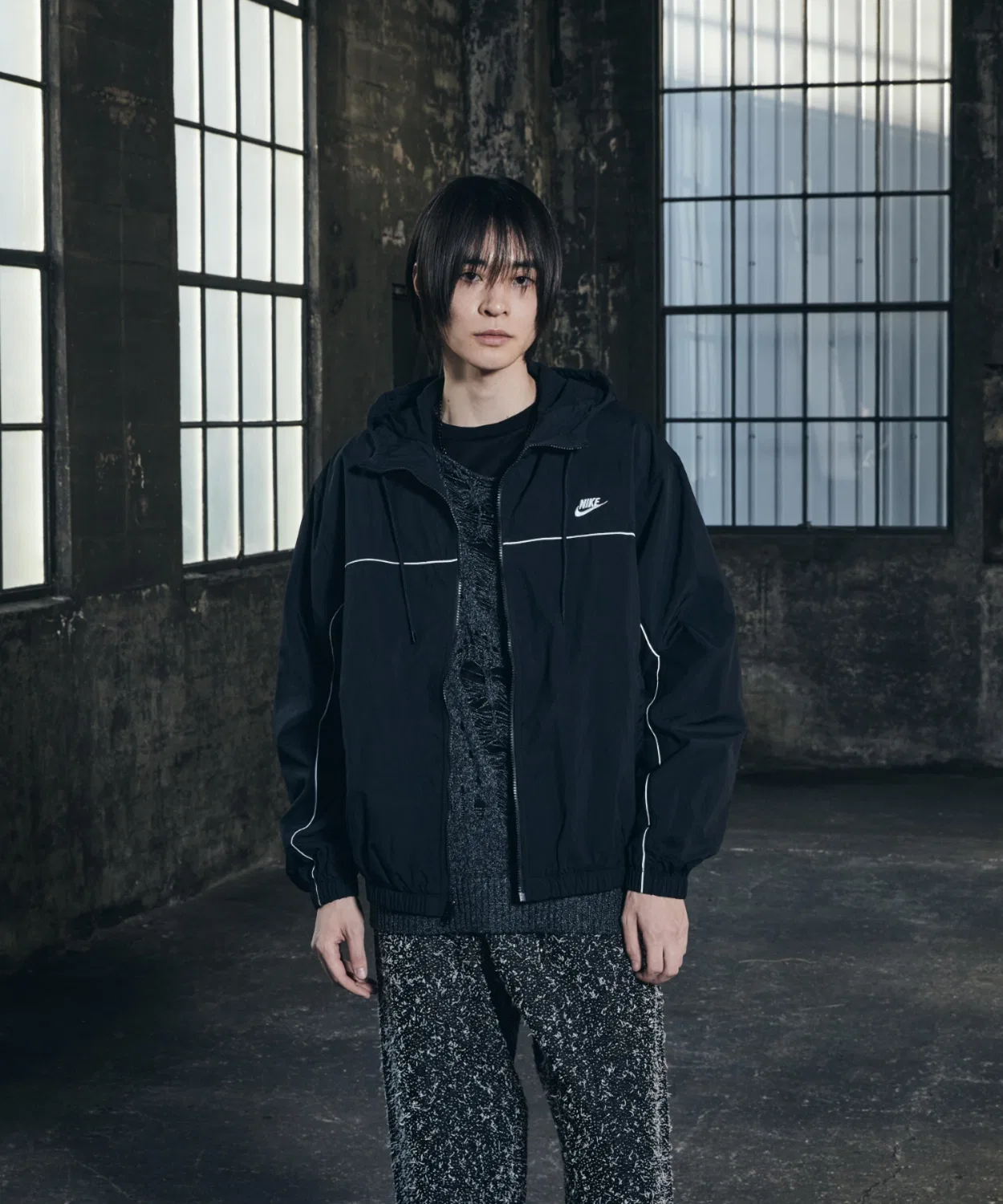 Куртка мужская Nike Club Hooded Jacket, чёрная — фото 3