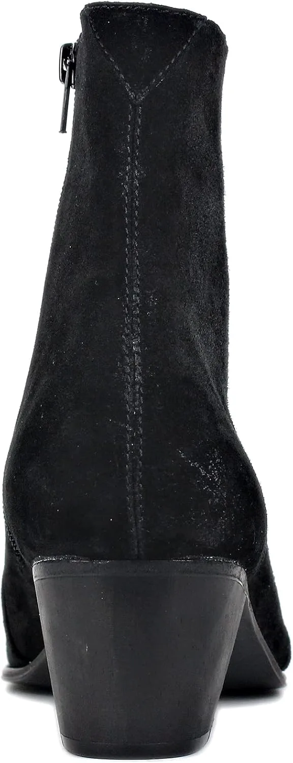 

Мужские ботинки OSSTONE Chelsea на щиколотку, кожаные чукка, повседневные с ретро-каблуком, модель JY040-US, черный