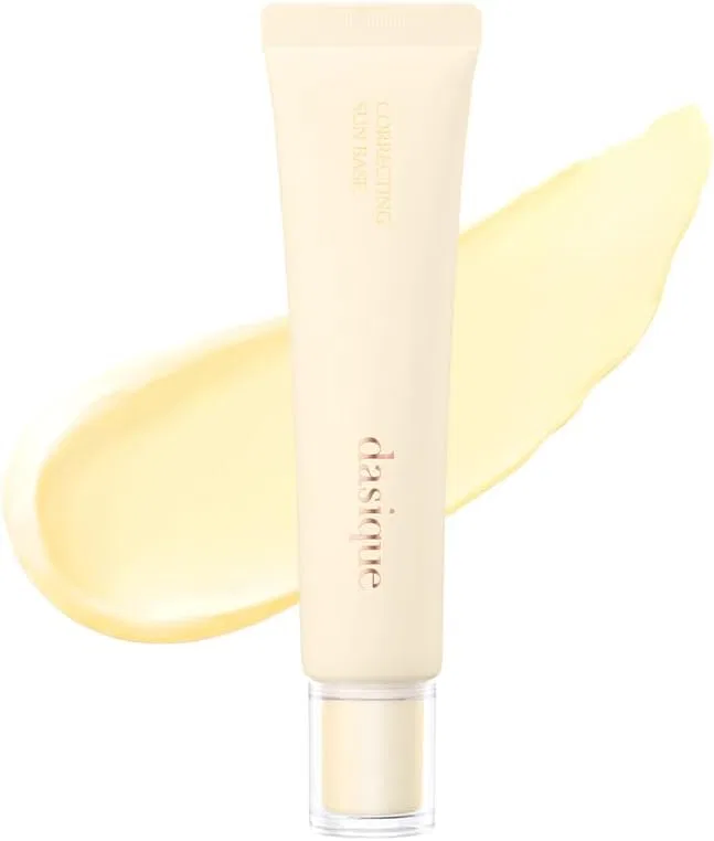 Солнцезащитный крем Dasique Daisy Correcting Sun Base, 30 мл, лимонный крем