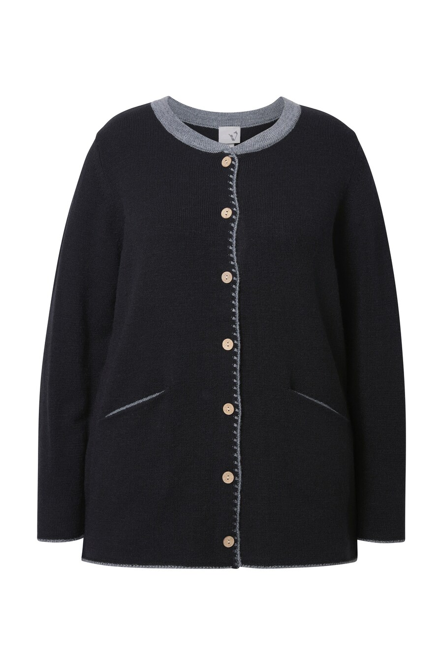 

Вязаный кардиган Ulla Popken, черный