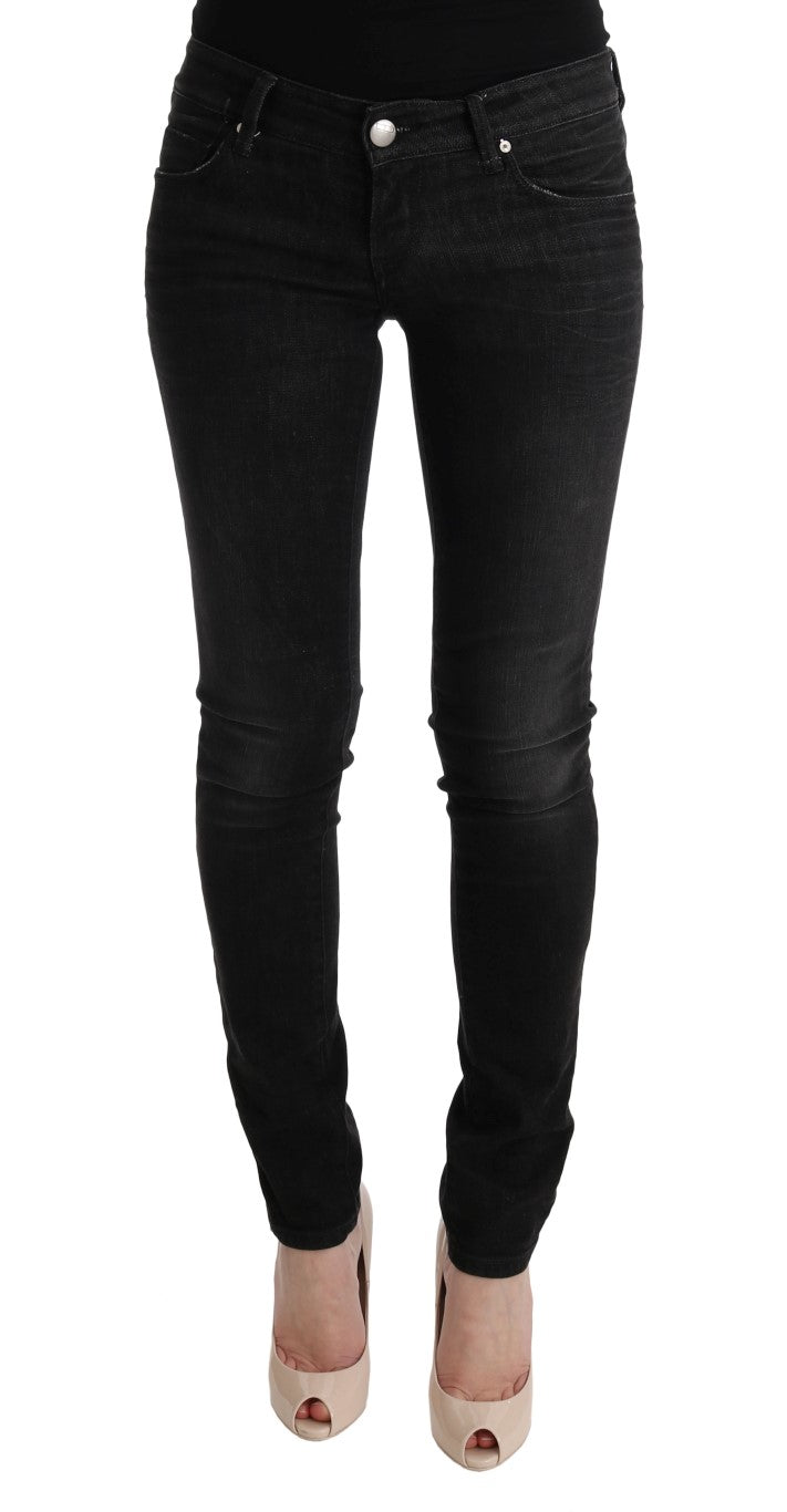 

Acht blue Cotton Bottoms Slim Fit женские джинсы, черный