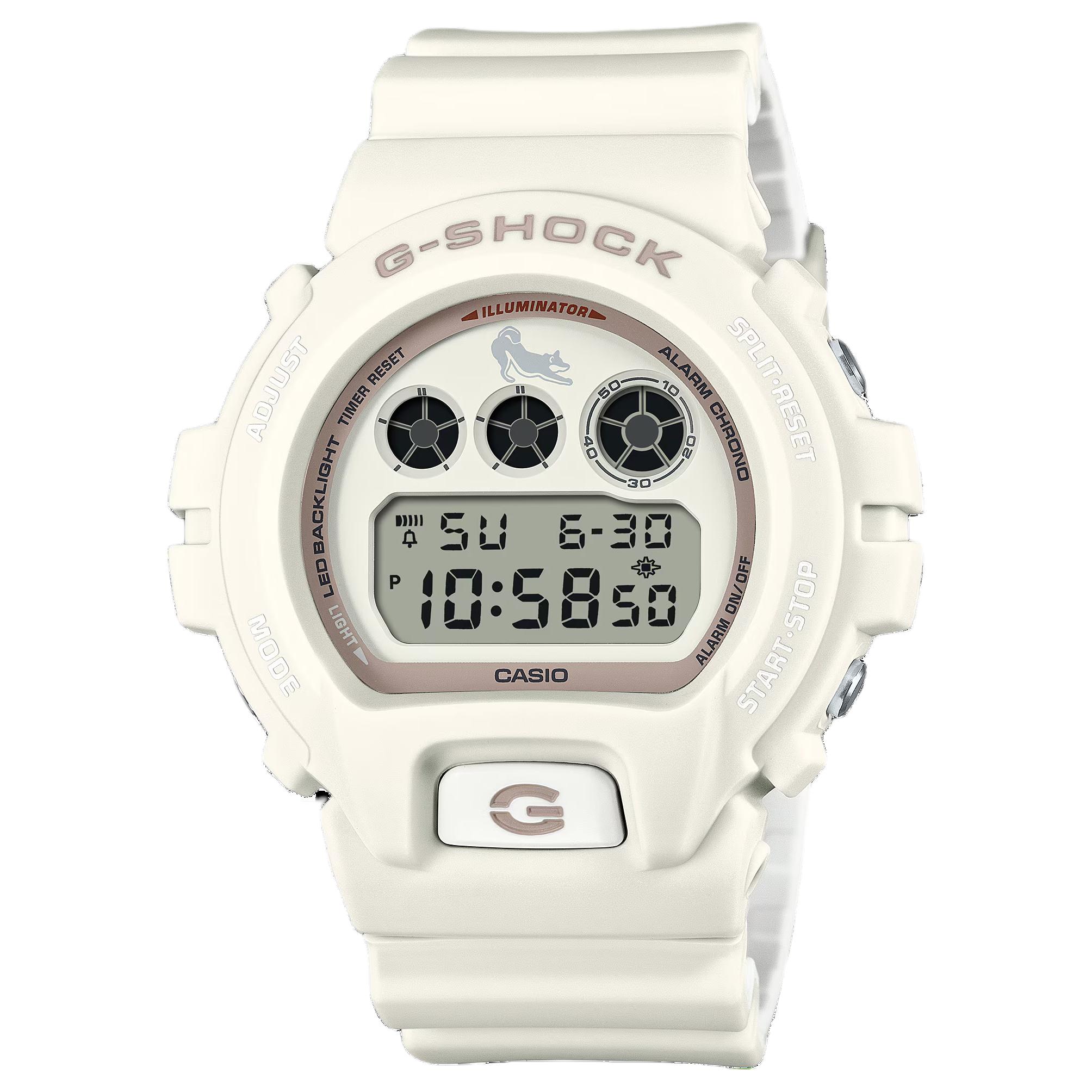 

CASIO Часы Men White Watch DW-6900SHB-7JR, White Dial