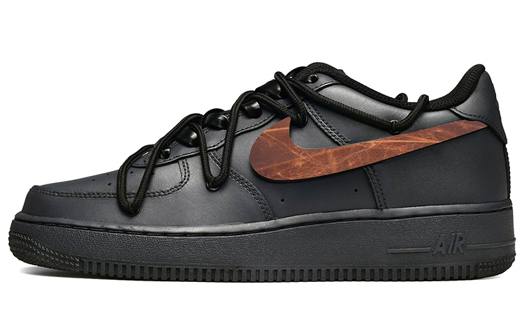 

Кроссовки Nike Air Force 1 Skateboard Shoes Women's Low-Top Black Orange