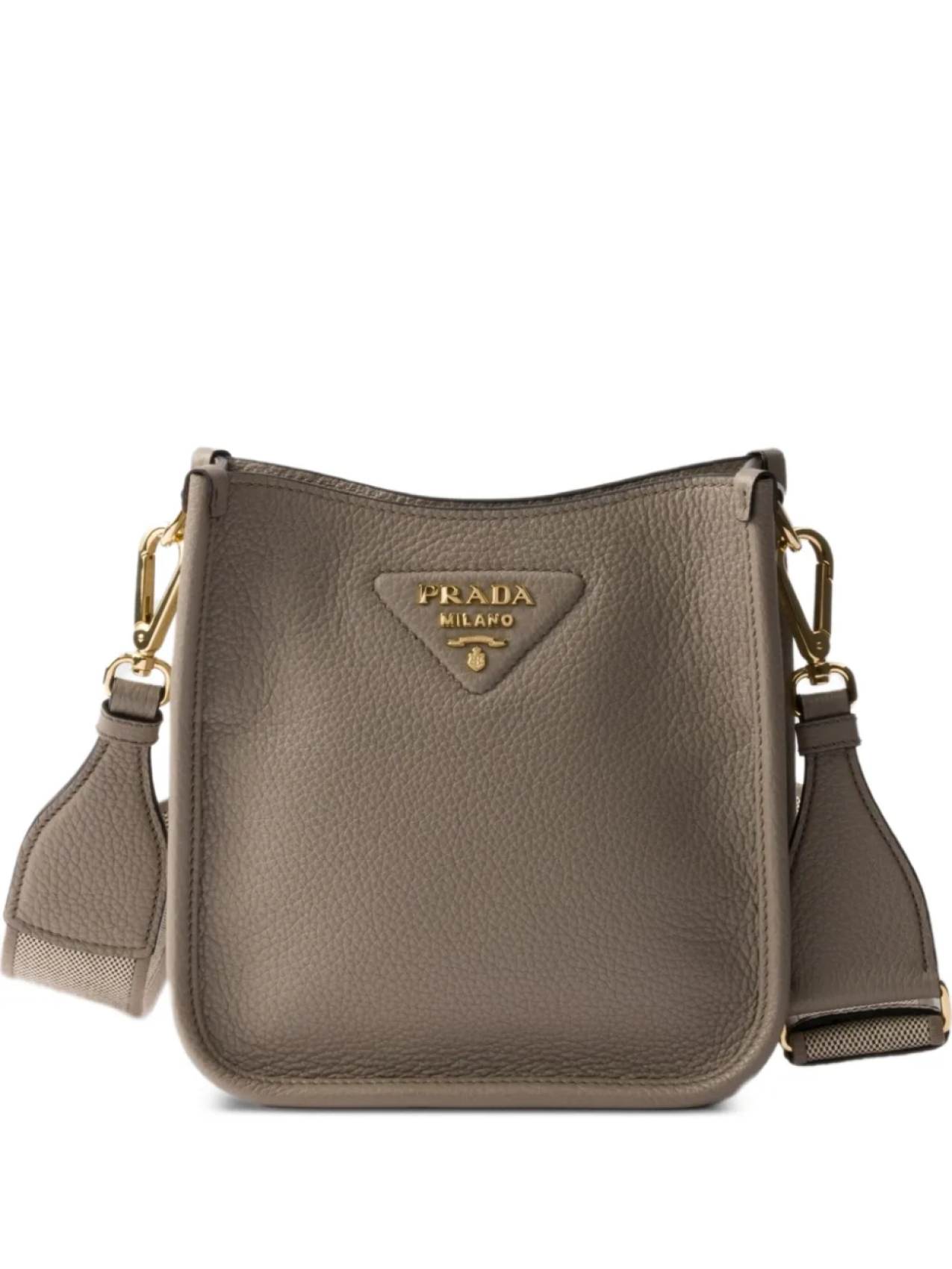 

Мини-сумка через плечо из кожи Prada