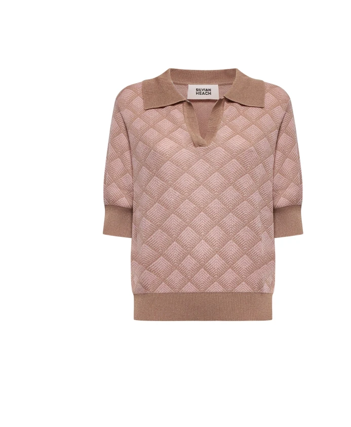 

Вязаный свитер с воротником-поло Silvian Heach, мультиколор