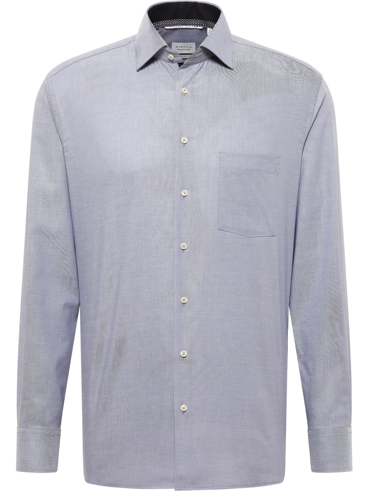 

Eterna Рубашка MODERN FIT стального серого цвета