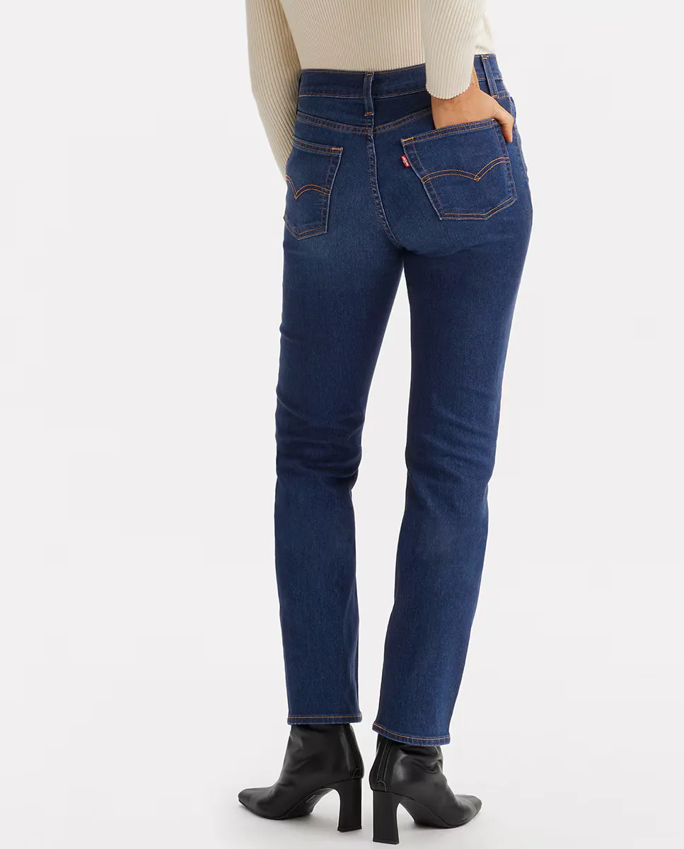 Женские прямые джинсы 724 с высокой посадкой Levi's, индиго/синий — фото 3