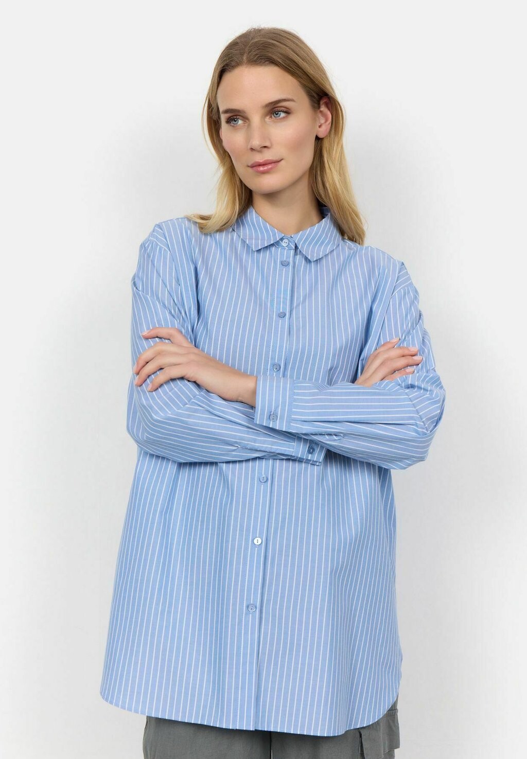 

Блузка-рубашка DICLE Soyaconcept, цвет crystal blue combi