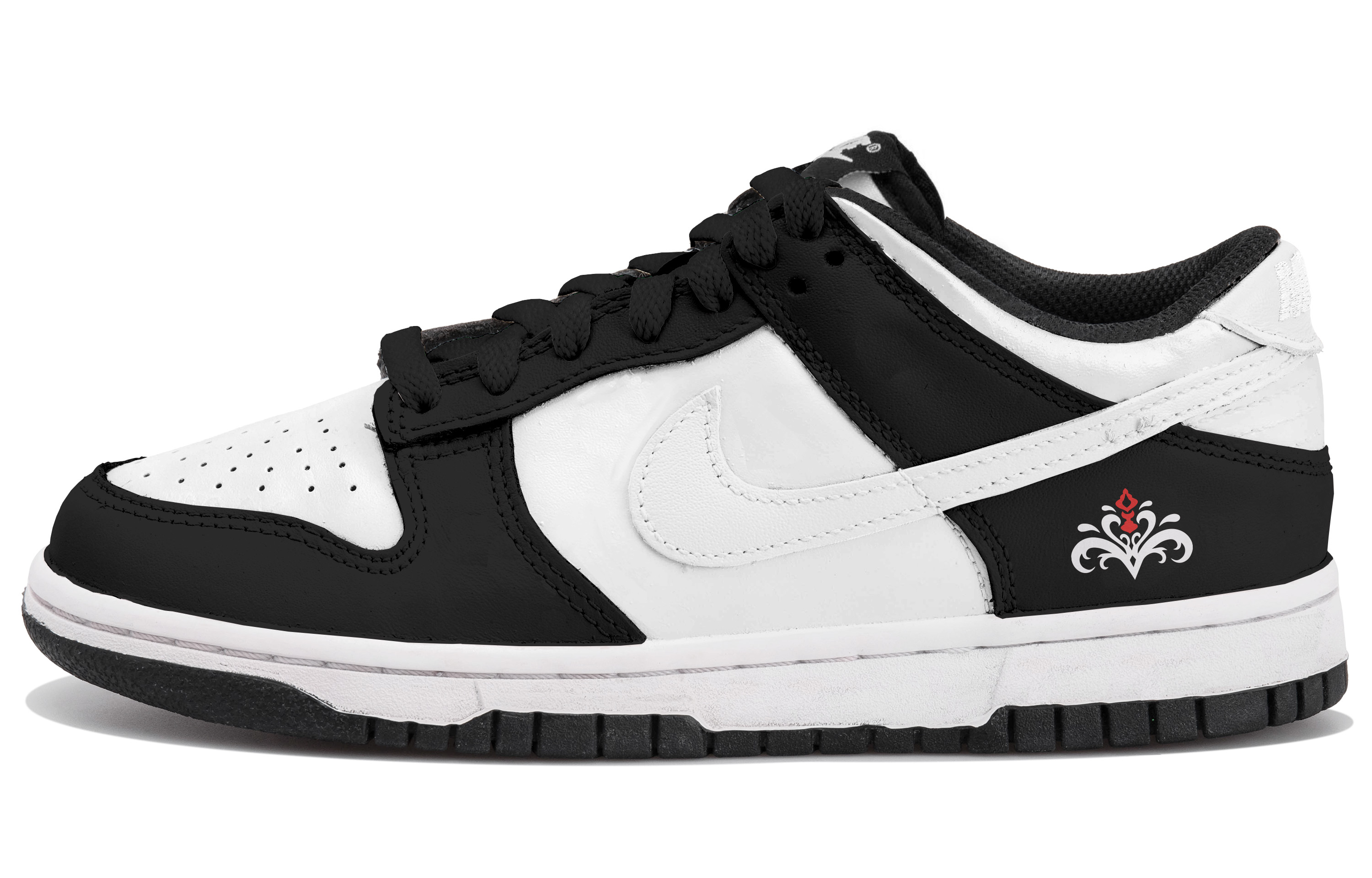 

Nike Кроссовки для скейтбординга Dunk Anti Slip, износостойкие, низкие, мужские, черные, белые, красные