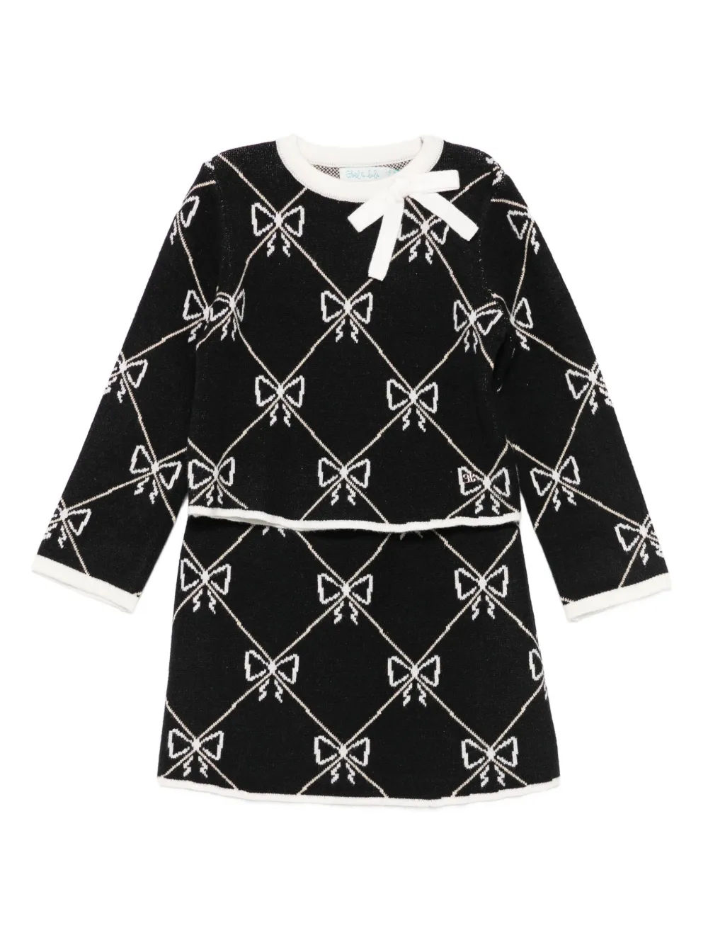 

Спортивный костюм с узором Abel & Lula, черный