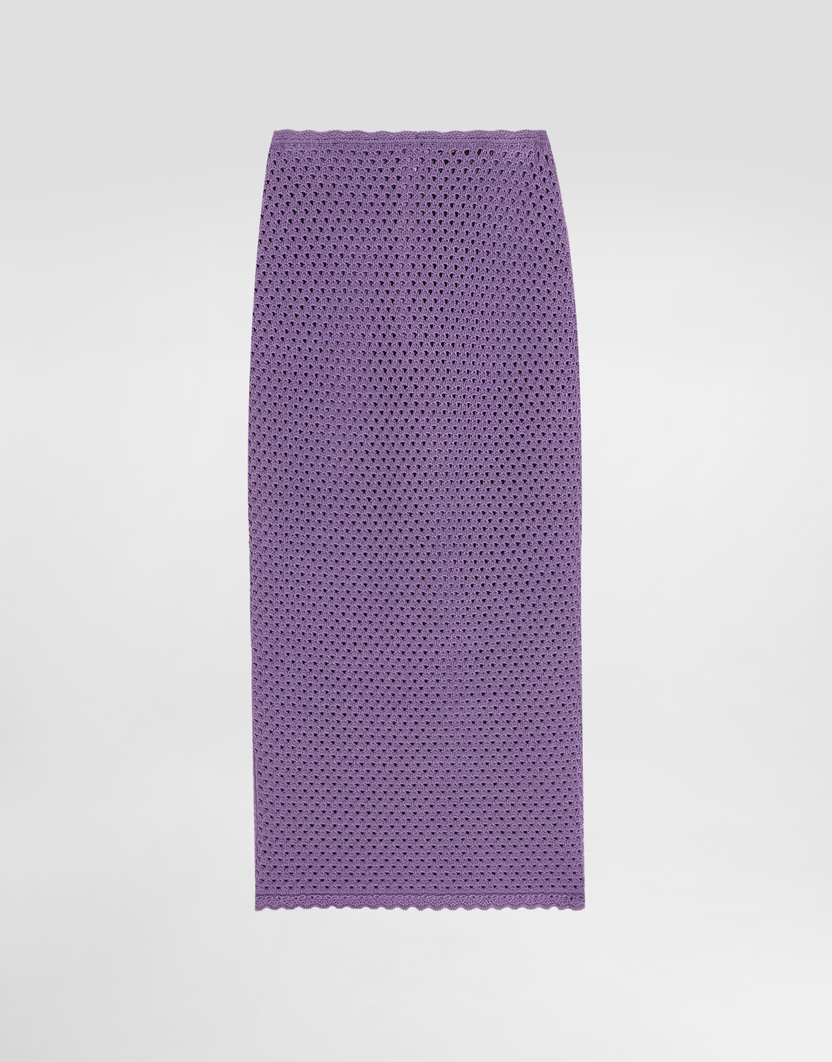 

Вязаная юбка длины миди Dolce & Gabbana, фиолетовый