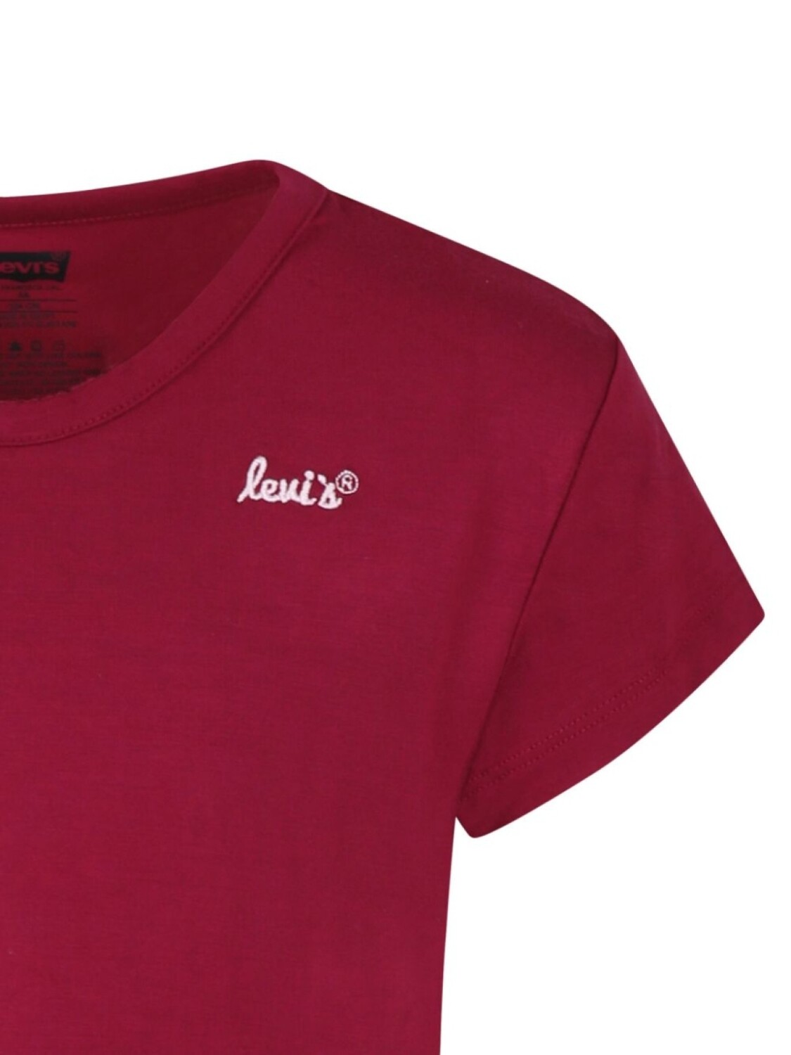 Levi's Kids футболка с вышитым логотипом, красный — фото 3