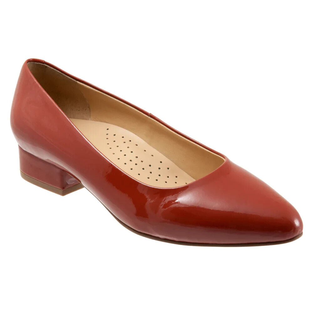 Туфли-лодочки Trotters Jewel T2126-659 Женские 10.5 Терракотовые лакированная кожа KHD632, коричневый — фото 2