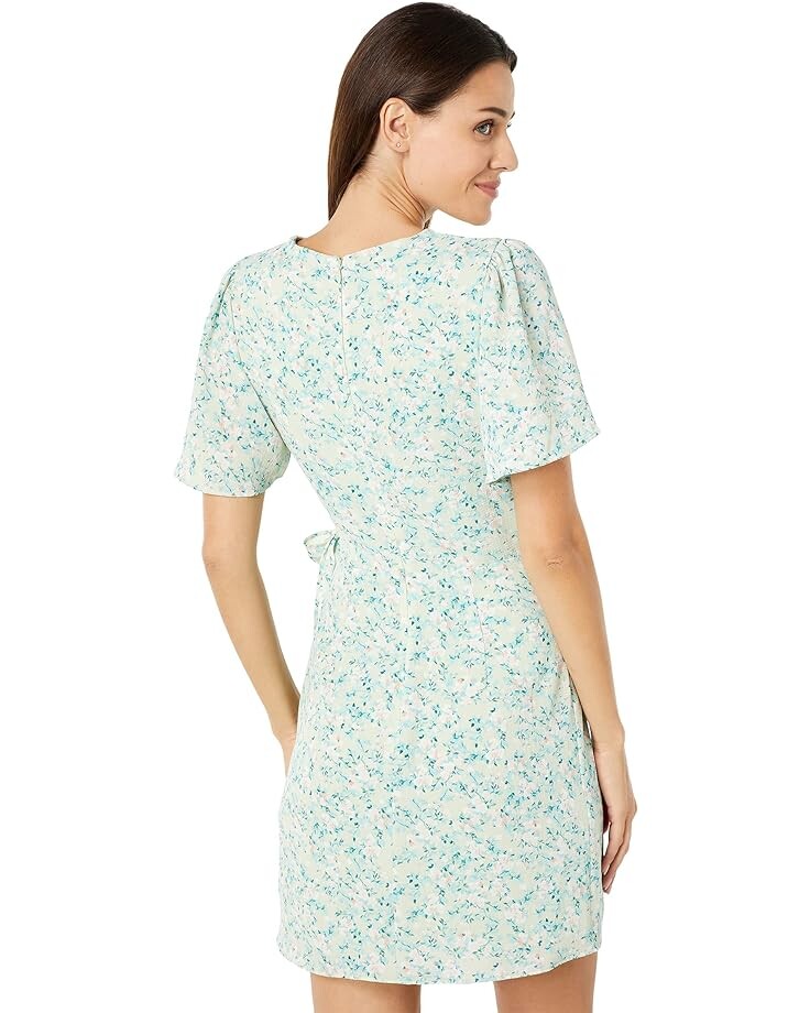 

Платье Sage Tie Front Floral Mini Dress, цвет Lily