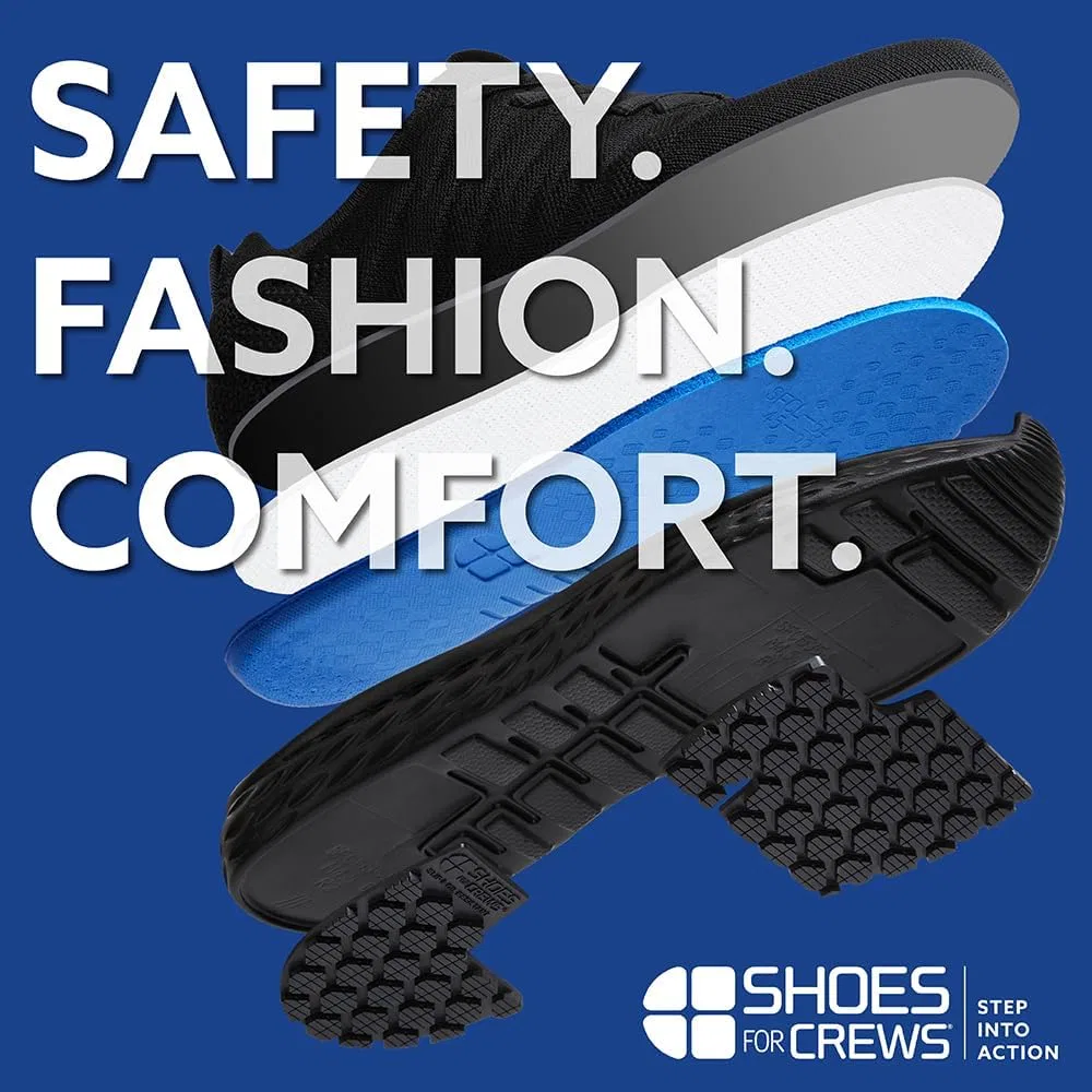 Мужские рабочие кроссовки Shoes for Crews - удобная водостойкая обувь с нескользящей подошвой и стельками, идеально подходит для работы в сфере общественного питания и на кухне для официантов и поваров - Everlight ECO, Black — фото 2