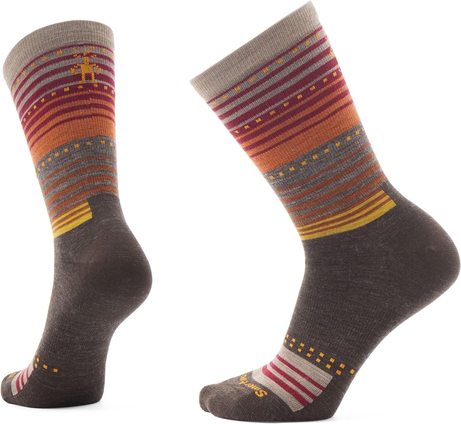 

Носки Smartwool Unisex Everyday Stitch Stripe Crew Socks, Chestnut