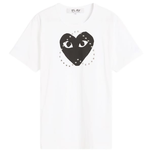 

Футболка с большим сердцем и заклепками Comme Des Garçons Play, мультиколор