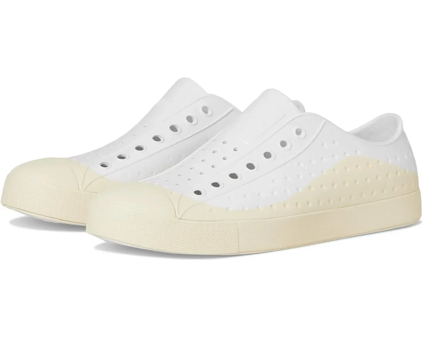 Белые повседневные туфли Jefferson Wanderfoam Roam с перфорацией HAWK244 Native Shoes