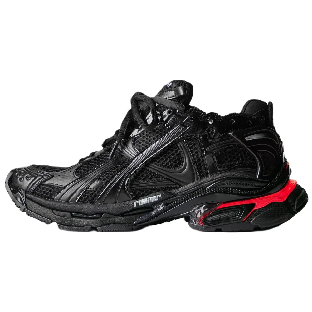 Кроссовки Chunky с подсветкой Balenciaga Black