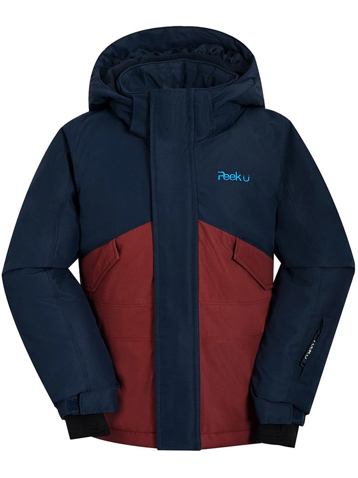 

Peek U Функциональная зимняя куртка "Киран" темно-синего/красного цвета