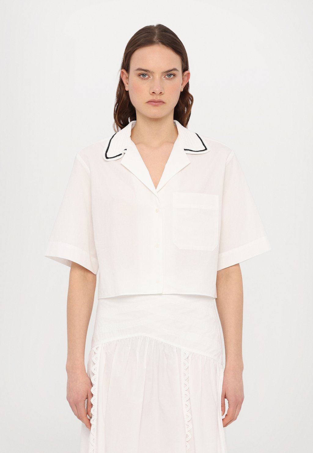 

Блузка на пуговицах CHEMISE sandro, белый