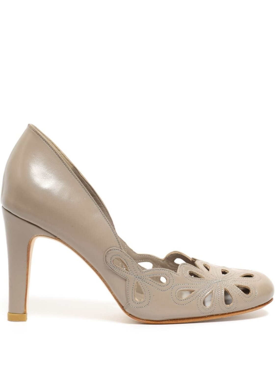 

Sarah Chofakian туфли Scarpin Belle Epoque 75, нейтральный цвет