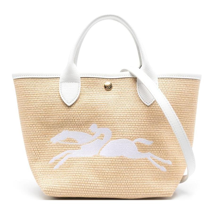 

LONGCHAMP Сумка Le Panier Pliage из коровьей кожи, сумка через плечо, сумка-трубы, женская, белая