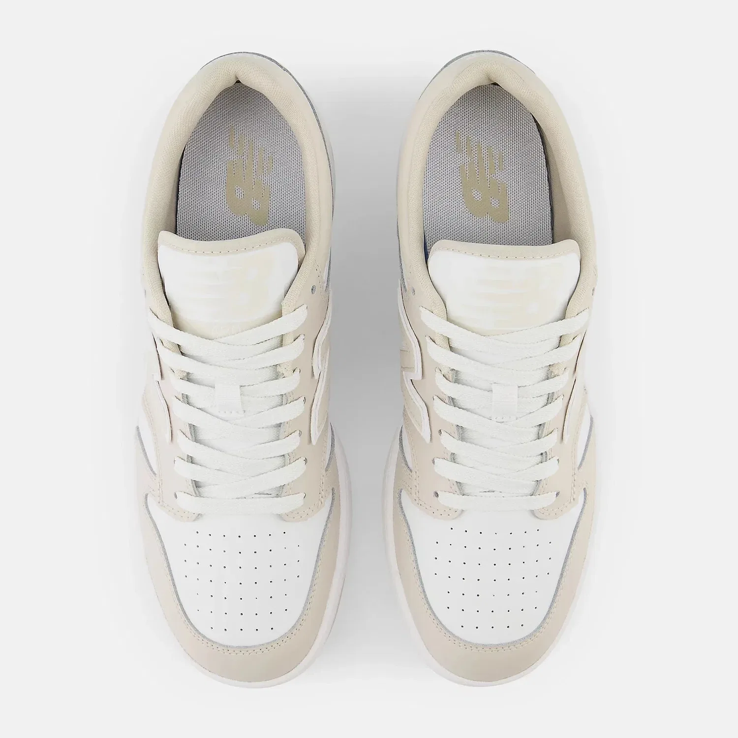 Мужские кроссовки New Balance 480 BB480LBB, кожаные, в стиле Lifestyle, RHS7288, бежевый — фото 4
