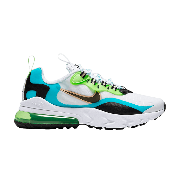 

Кроссовки Nike Air Max 270 React SE GS 'Oracle Aqua', белый