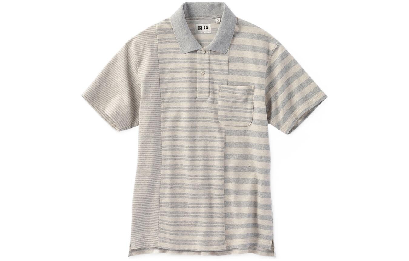 

Рубашка поло мужская серая Uniqlo, серый