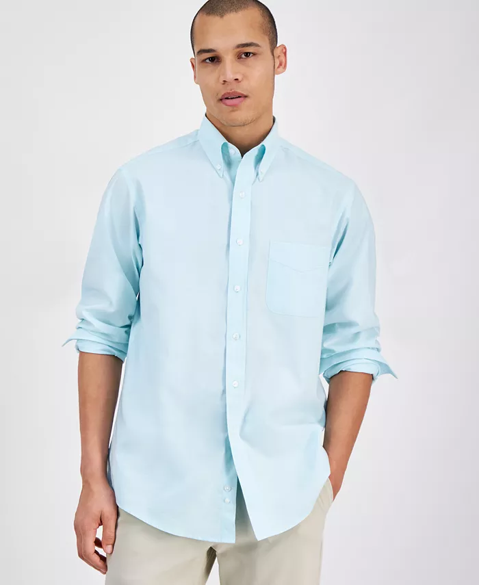 

Мужская классическая рубашка Pinpoint Dress Shirt Club Room, синий