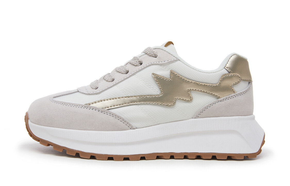 

Кроссовки для образа жизни Женские низкие Yearcon, цвет White/Gold