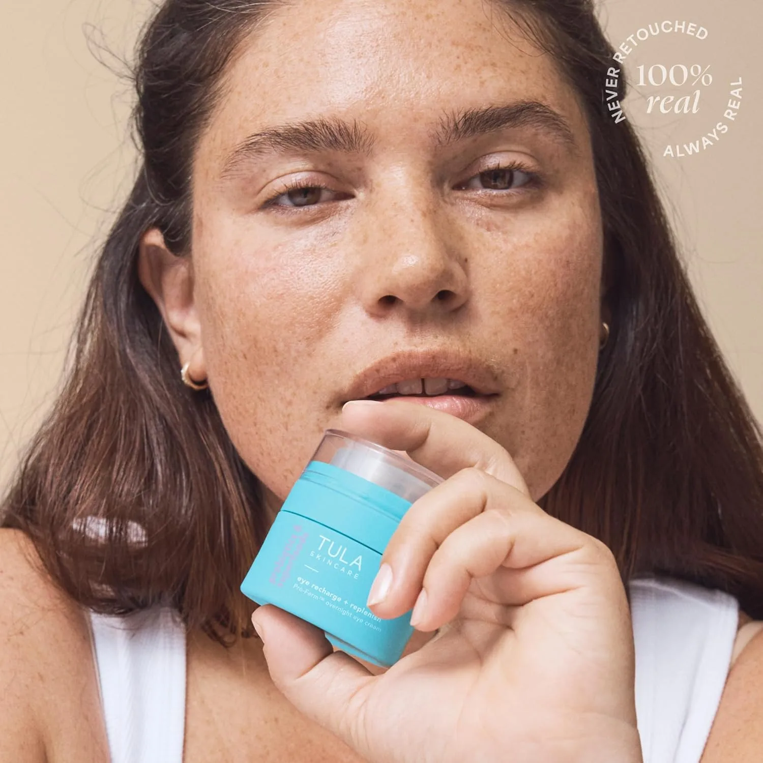 TULA Skin Care Eye Recharge + Replenish - Ночной про-ферментный крем для глаз с ретиналем, защищает и интенсивно увлажняет, уменьшает видимость мелких морщин, 0,5 жидких унций. — фото 4
