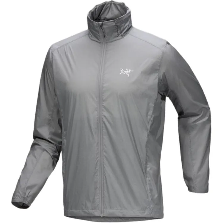 SS23 Nodin мужская ветровка с логотипом и стойкой Arcteryx, Void Gray/Void