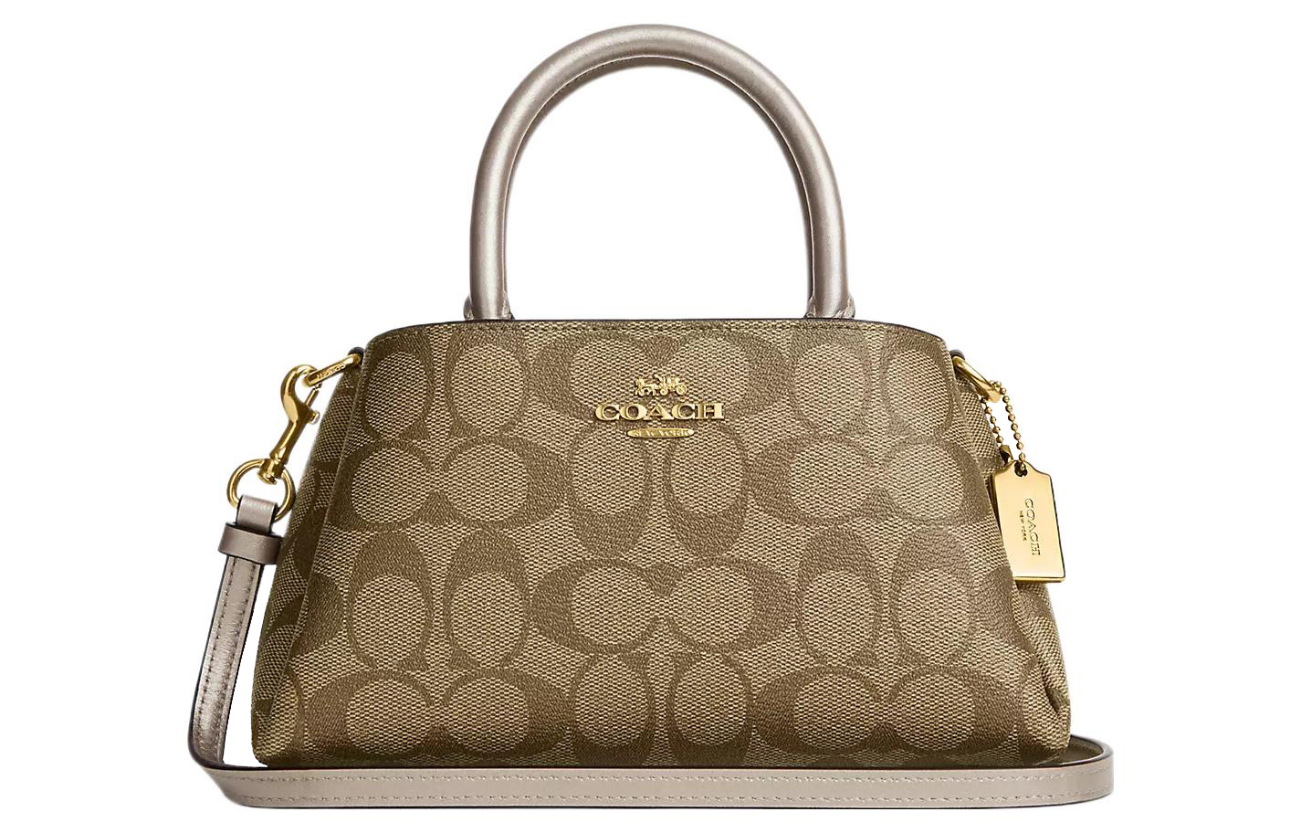 

Сумка через плечо Zuri из телячьей кожи маленького размера для женщин шампань COACH