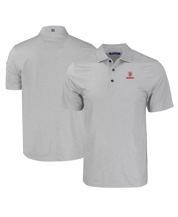 

Мужская серая поло Bradley Braves Pike Eco с геометрическим принтом и эластичной тканью Cutter & Buck