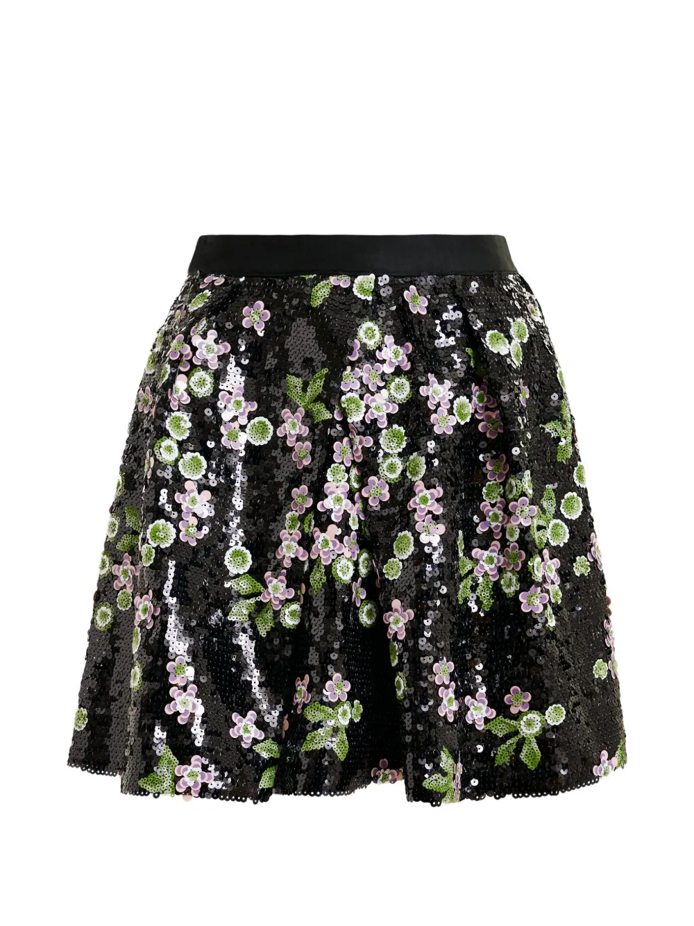 

Юбка с цветами из пайеток Essentiel Antwerp, черный