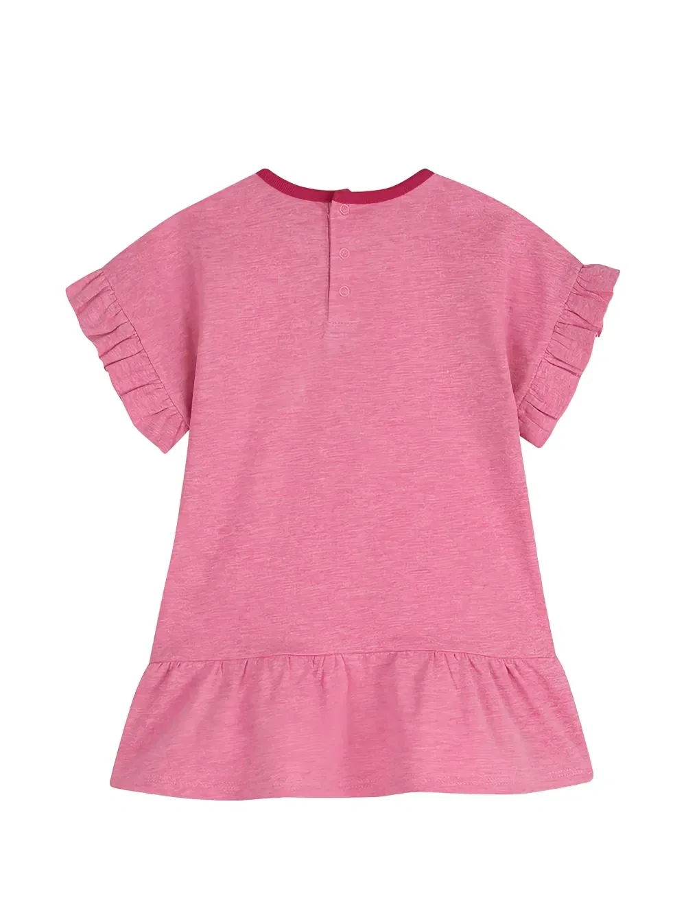 Платье с рюшами и логотипом Chloé Kids, розовый — фото 2