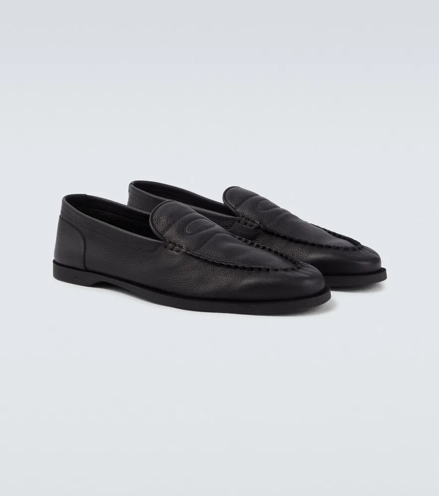 Кожаные лоферы Pace John Lobb, черный